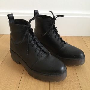 H&M Chunky Soled Platform Lace-up Boots